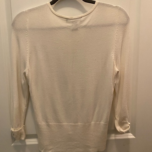 WHBM White & Black Button Down Cardigan - Picture 3 of 3